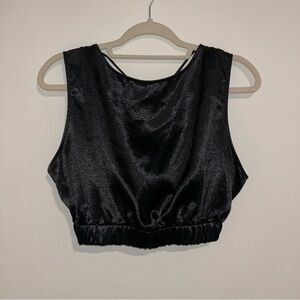 Double Zero Looking Back Opened Back Cropped Top